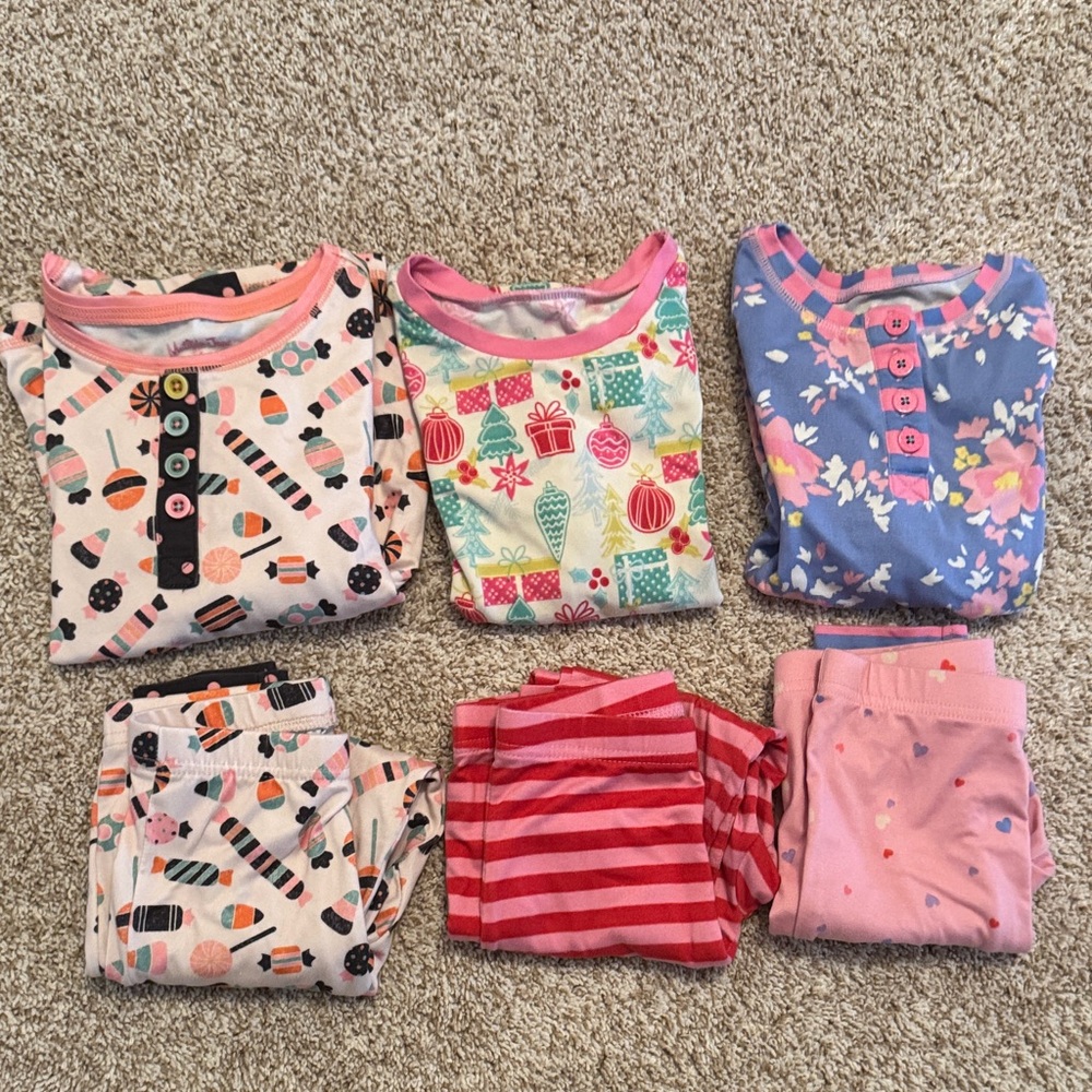 Matilda Jane Christmas , Halloween and spring pajama bundle size 4